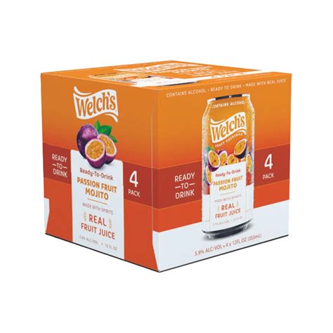 Welch's Craft Cocktails Vodka Transfusion 4 Pack – Chips Liquor