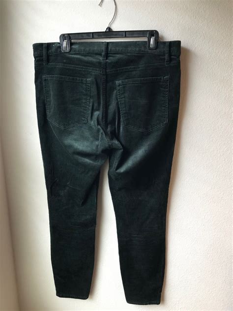 LOFT WOMEN'S CORDUROY PANTS MODERN SKINNY DEEP GREEN … - Gem