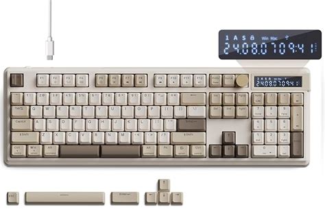 Amazon.in: Buy SKYLOONG GK104 Wired Mechanical Keyboard with Knob, Full ...