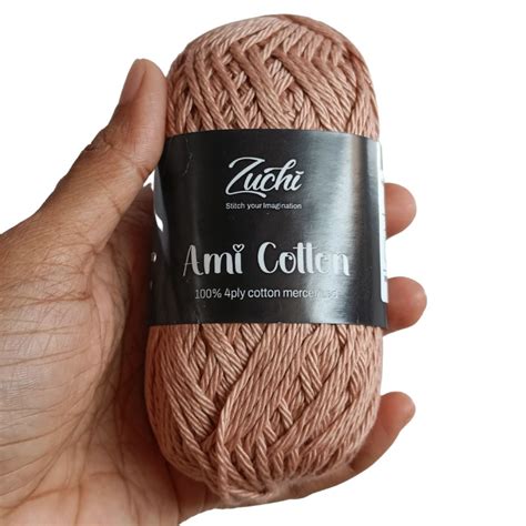 Buy Zuchi Ami Cotton Yarn for Amigurumi 4 Ply | Crochet | Knitting ...