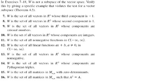 Image result for Vector Space Examples Linear Algebra
