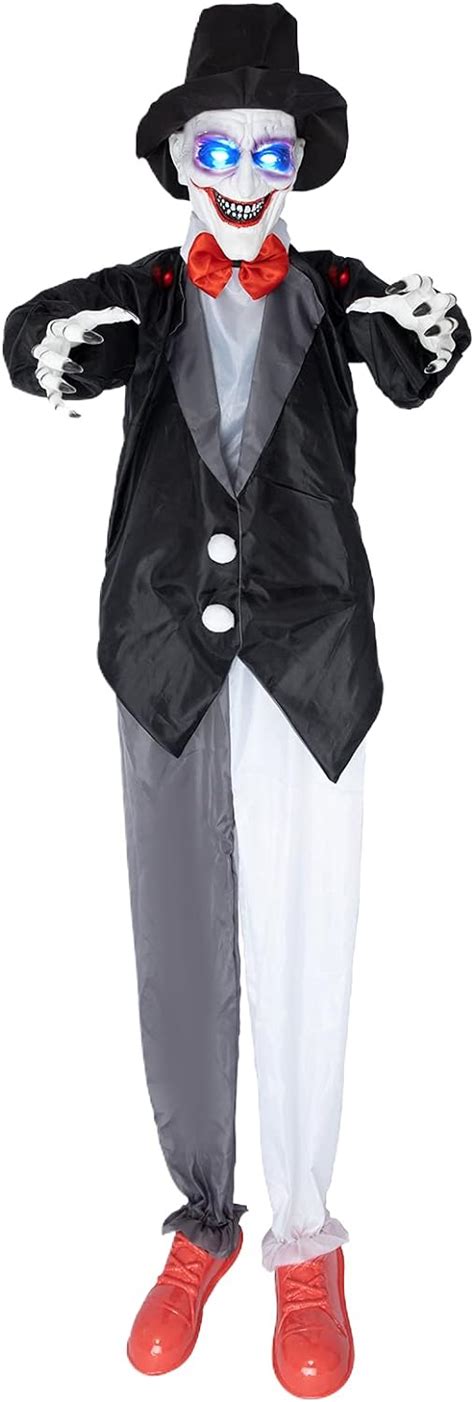 Buy HOLLO STAR Halloween Decorations Hanging Animated Clown, Motion ...