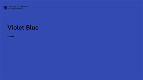 Violet Blue color - #324AB2 - The Official Register of Color Names