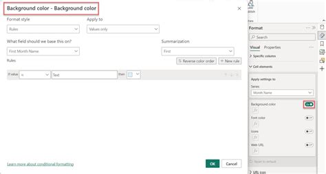 Conditional Formatting Multiple Columns in Power Bi 的图像结果