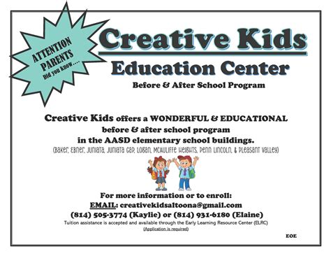 Before and After School Program - Building Information - The STEAM ...