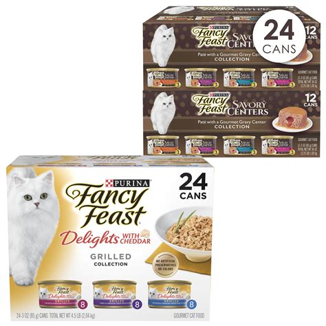 FANCY FEAST Savory Centers Variety Pack Canned Cat Food & Fancy Feast ...