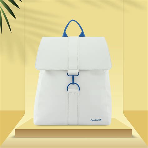 Buy Online Fastrack Backpack- White + Cobalt - f241bplas03wh1 | Fastrack