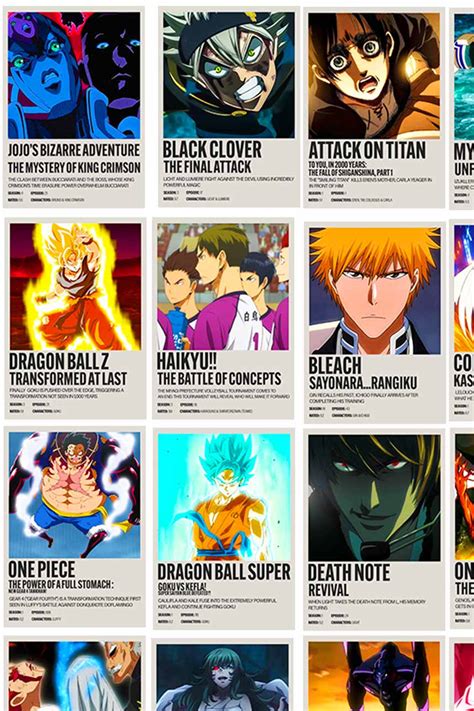 Anime Polaroids - Collectibles Posters – froheyo