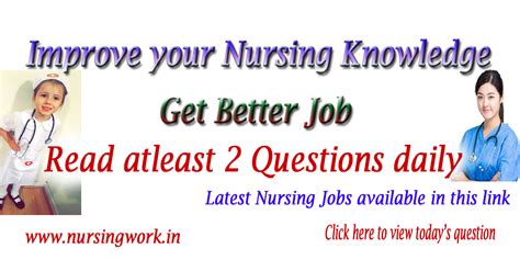 Learn two Questions Daily to Increase your Knowledge- Today's Nursing ...