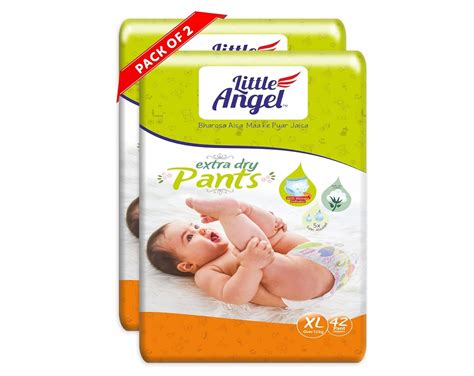 Buy Little Angel Extra Dry Baby Pants Diaper Extra Large (XL) Size, 84 ...