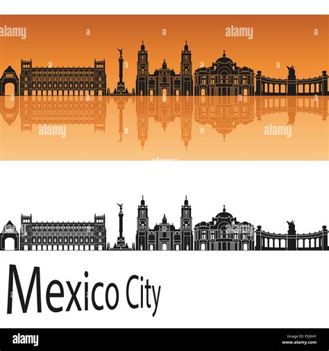 Mexico city skyline black and white hi-res stock photography and images ...