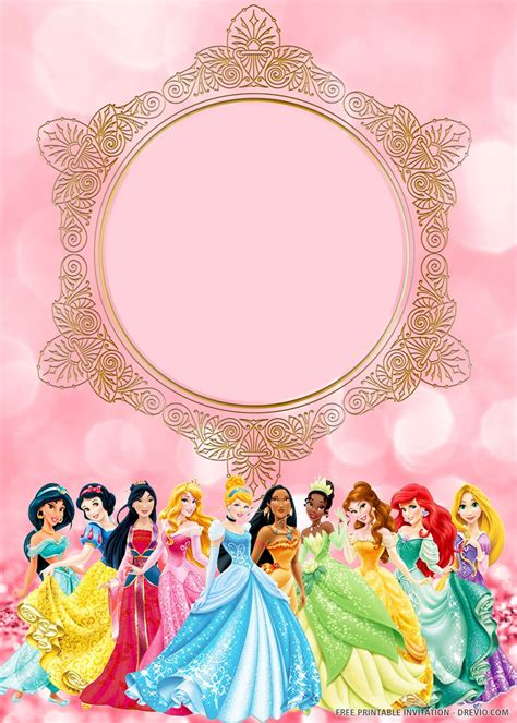 Princess Birthday Party Invitation Template