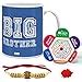 Buy Indigifts Big Brother Quote Printed Mug 330 Ml, Crystal Rakhi, Roli ...