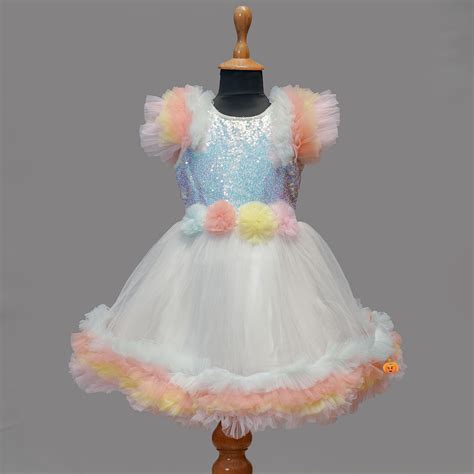 Buy Multi Color Sequin Girls Frock – Mumkins