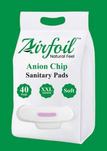 Airfoil Anion Chip Sanitary Napkin XXL 320MM 40 Sanitary Pads Sanitary ...