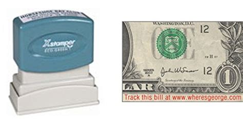 Buy WHERE'S GEORGE? STAMP - Xstamper/1Line/ClassicLettering/RedInk ...