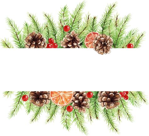 Premium Vector | Colorfull christmas frame with watercolor elements ...