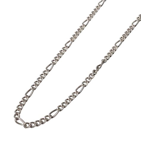 vintage GUCCI silver figaro chain necklace | NOIR ONLINE
