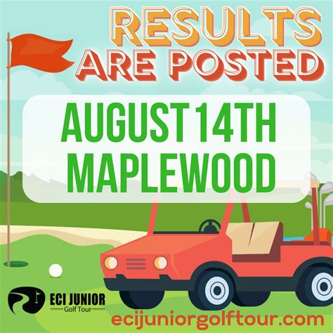 August 14 – Maplewood Results – ECI Junior Golf Tour