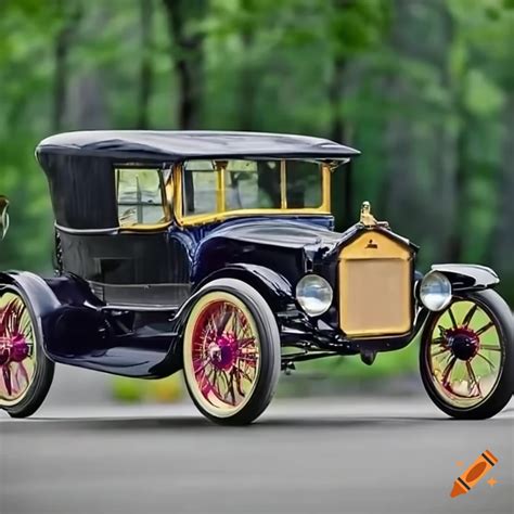 Colorful model-t car on Craiyon