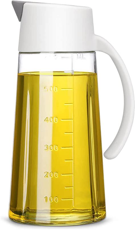 Cazuela Olive Oil and Vinegar Dispenser Bottle, White Large Olive Oil ...