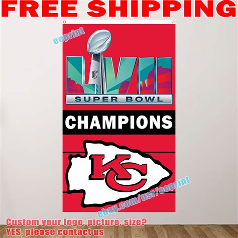 Kansas City Chiefs Super Bowl LVII Champions Flag | Ubuy India