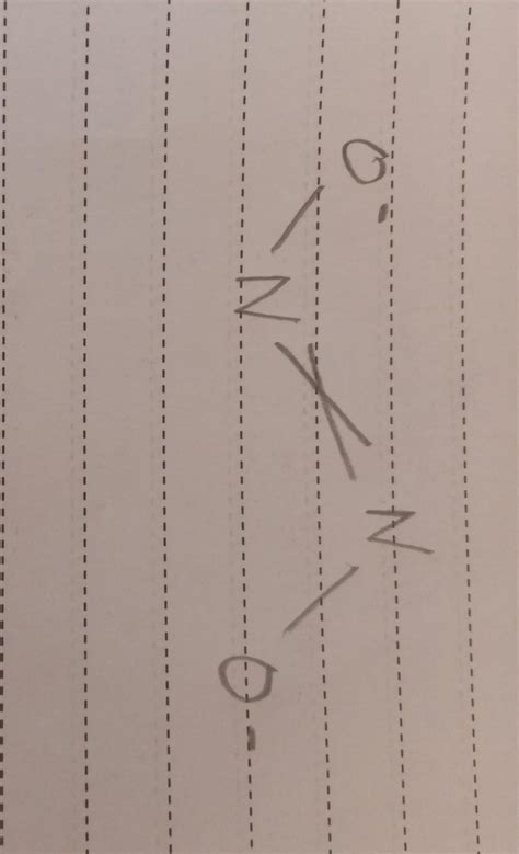 STRUCTURE of N2O2 -2 - Brainly.in