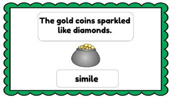 Digital St. Patrick's Day Similes and Metaphors Practice by Keegan for Kids