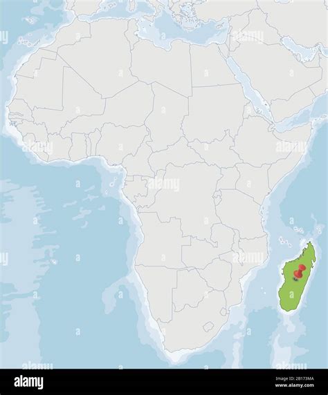 Republic of Madagascar location on Africa map Stock Vector Image & Art ...