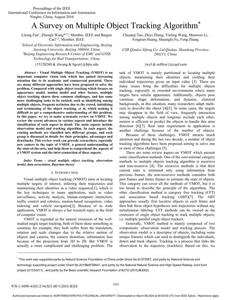 Image result for Multiple Object Tracking Experiments