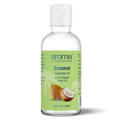 Buy Pure Virgin Coconut Vegetable Oil (200ml) Online – AromaTreasures.com