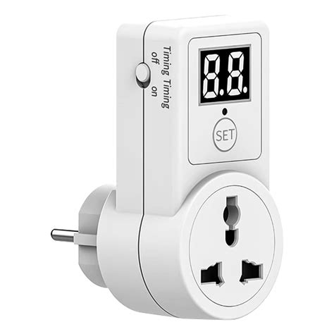Serplex® Timer Socket Three Pin Plug Socket Timer Digital Timer Outlet ...