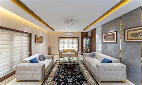 4 bedroom 3,500 sqft interior design by Cubic Interiors in Palakkad, Kerala