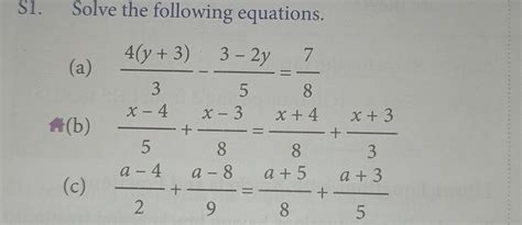 slove the following equations. - Brainly.in