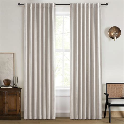 Amazon.com: Modern Neutral 90 Inch Blackout Sliding Glass Door Curtains ...