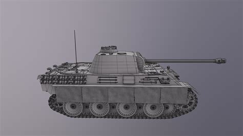 Panther G Tank - 3D Model by Kostiantyn Chudak