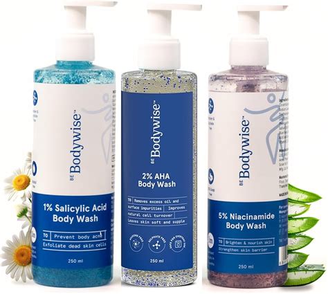 Be Bodywise Body Wash Kit for Women | Includes 1% Salicylic Acid Body ...