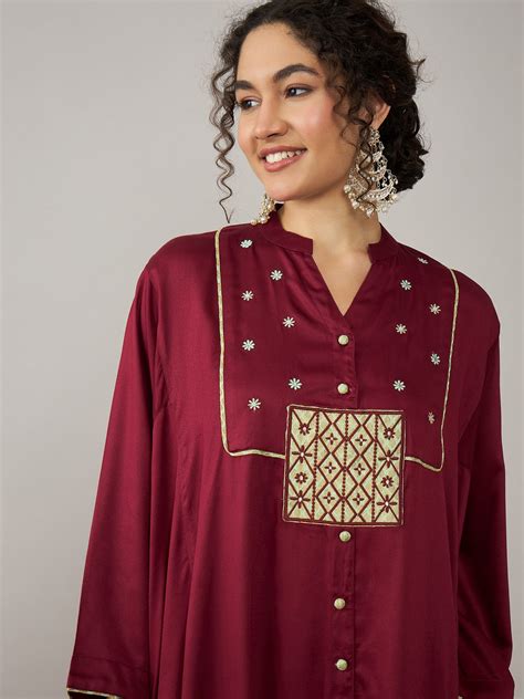 Rani Kurta Set for Women | Cotton Satin Ethnic Wear – Stado