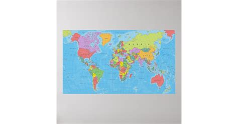World Map Poster 的图像结果