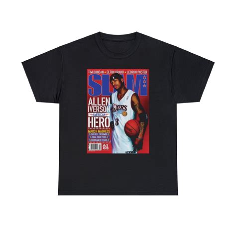 Allen Iverson Shirt, Allen Iverson Slam Magazine Shirt, Allen Iverson ...