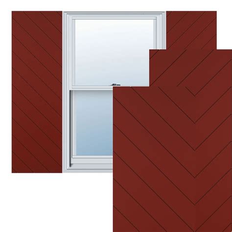Ekena Millwork 12-in W x 66-in H Pepper Red Flat panel Exterior ...