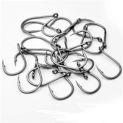 Lucana Chinu Ringed Eye Carbon Steel Single Hooks | 80 - 100 Pcs Per P ...