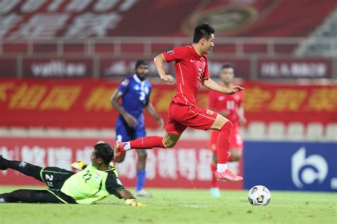 （体育）（1）足球——世预赛：中国胜马尔代夫