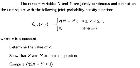 Image result for Jointly Continuous Random Variables