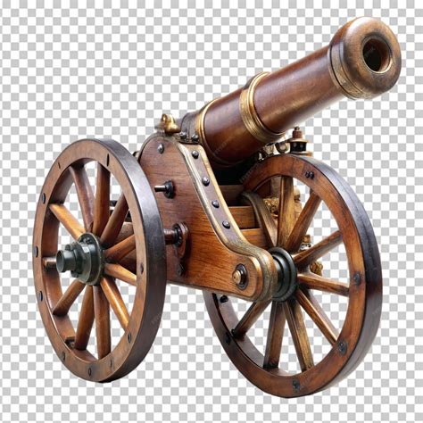 Premium PSD | Antique cannon on transparent background