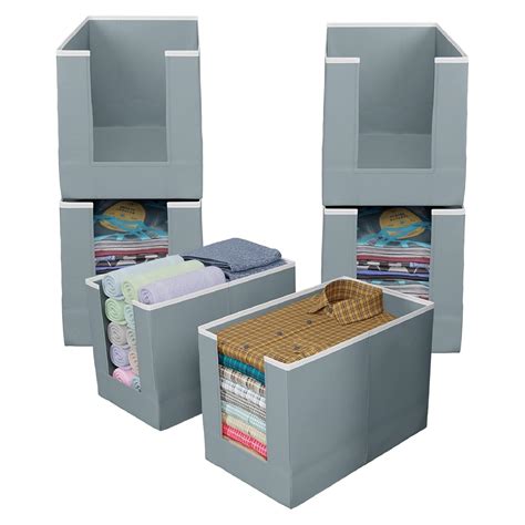 Kuber Industries Shirt Organizer for Wardrobe|Foldable Non Woven Shirt ...