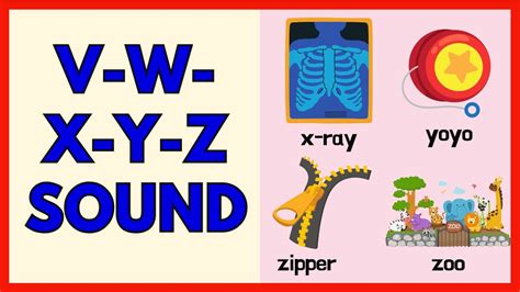 Reading /V W X Y Z/ Sound - Practice Reading Words with Consonant /Tt ...