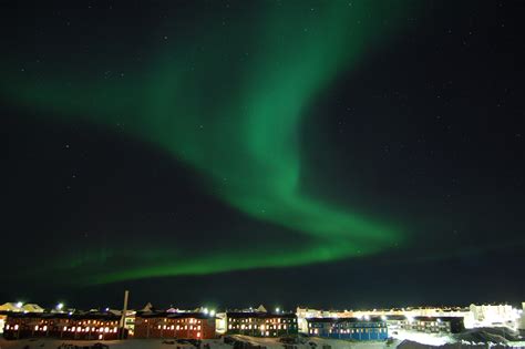 Free Images : night, atmosphere, green, houses, greenland, the northern ...