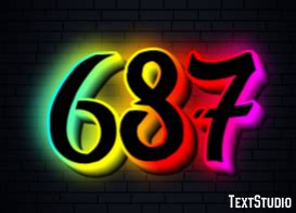 Image result for 687 Text Effect