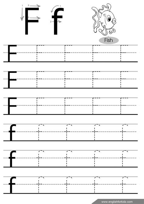 Letter F Worksheets